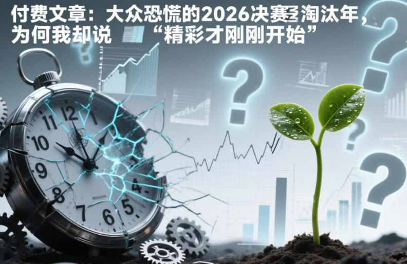 付费文章：大众恐慌的2026决赛淘汰年，为何我却说“精彩才刚刚开始”？-小鹏项目网