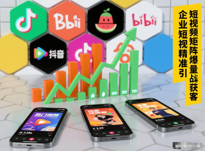 企业短视频精准引流矩阵获客，短视频矩阵爆量战法-小鹏项目网