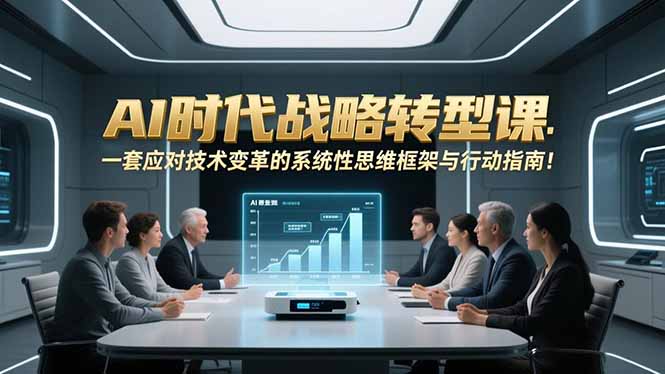 AI时代战略转型课：一套应对技术变革的系统性思维框架与行动指南！-小鹏项目网