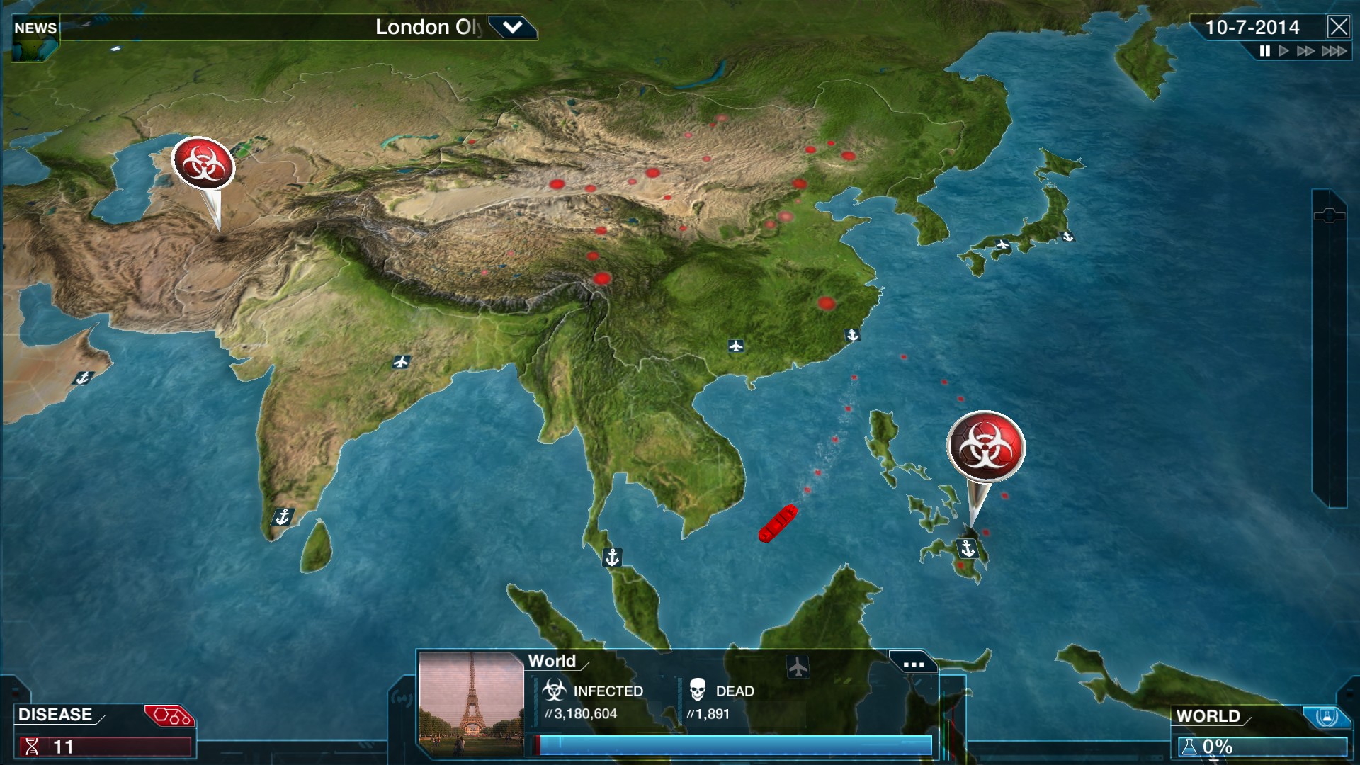 PC游戏《瘟疫公司：物竞天择/瘟疫公司：进化/Plague Inc: Evolved》中文+Build.21244809下载-小鹏项目网