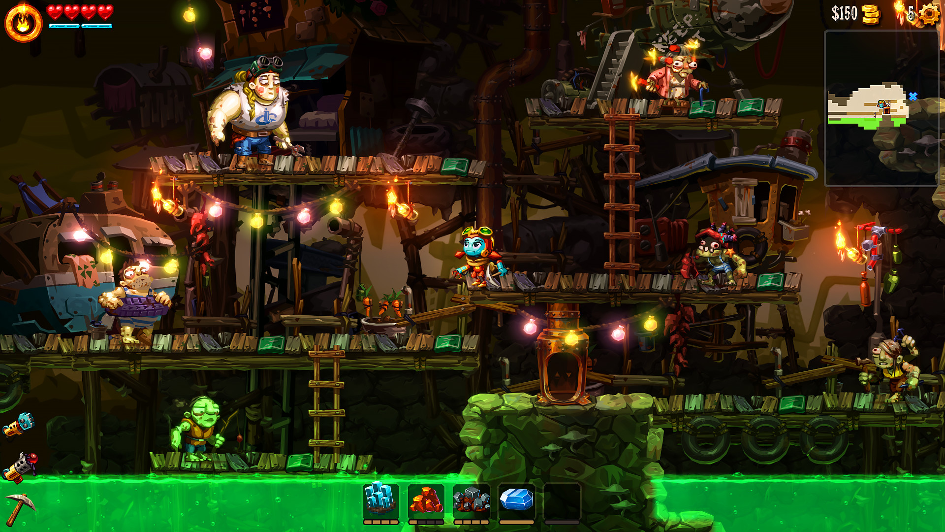 《蒸汽世界 挖掘2 SteamWorld Dig2》Switch中文版NSP下载 – 含4.1.1补丁-小鹏项目网