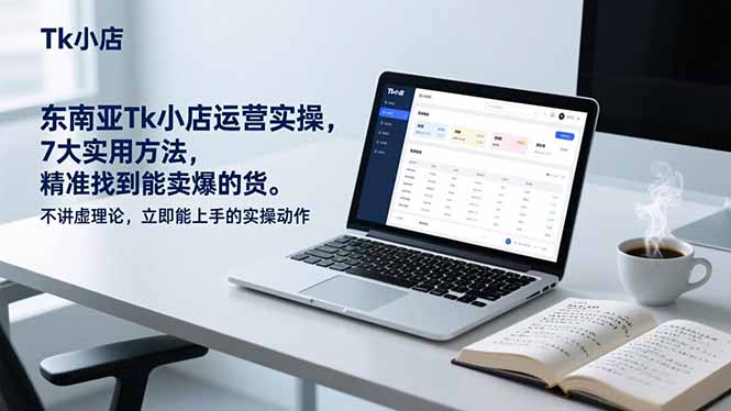 东南亚Tk小店运营实操，7大实用方法，精准找到能卖爆的货。不讲虚理论，立即能上手的实操动作-小鹏项目网