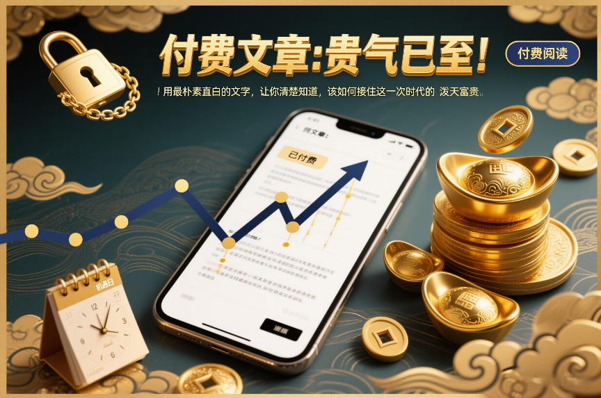 付费文章：贵气已至！用最朴素直白的文字，让你清楚知道，该如何接住这一次时代的泼天富贵-小鹏项目网