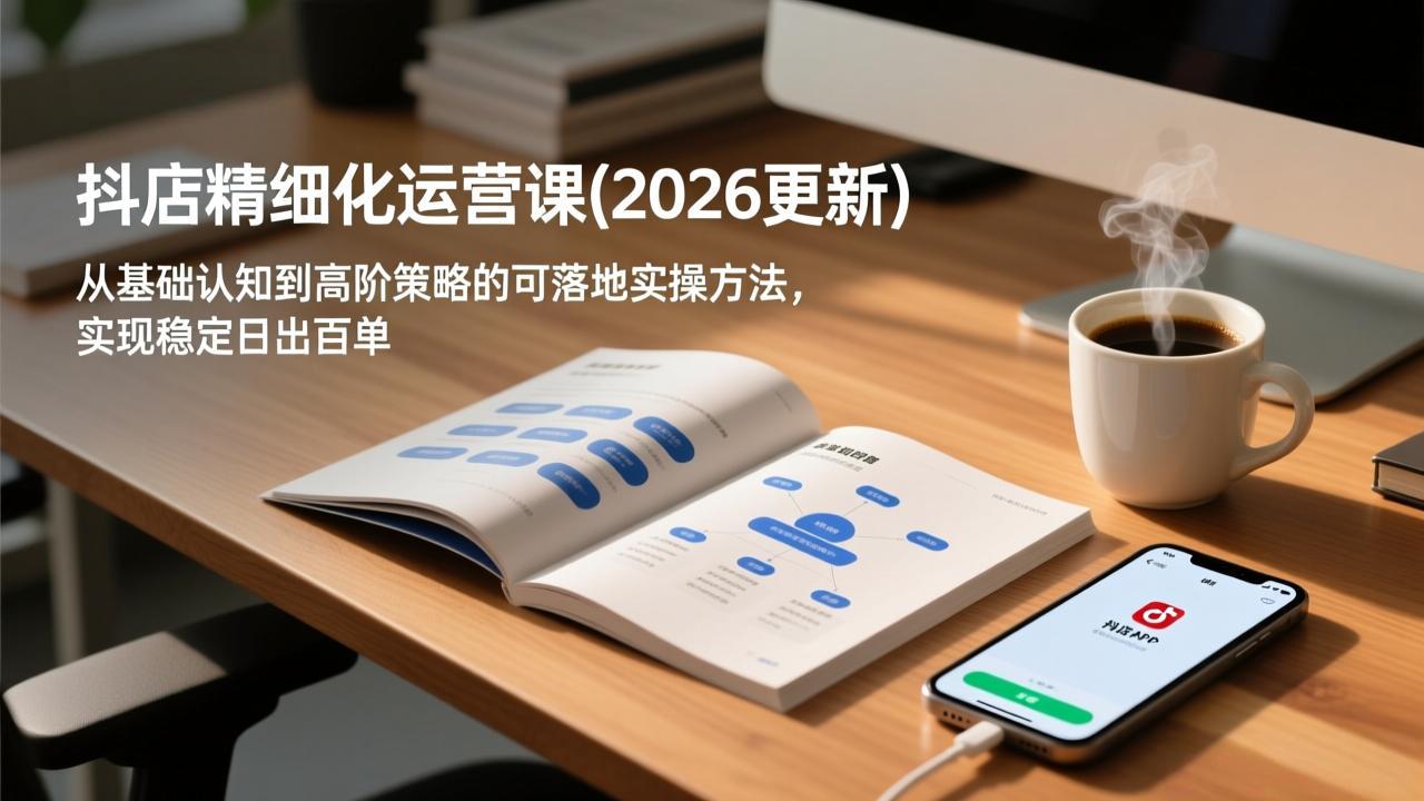 抖店精细化运营课(2026更新-小鹏项目网