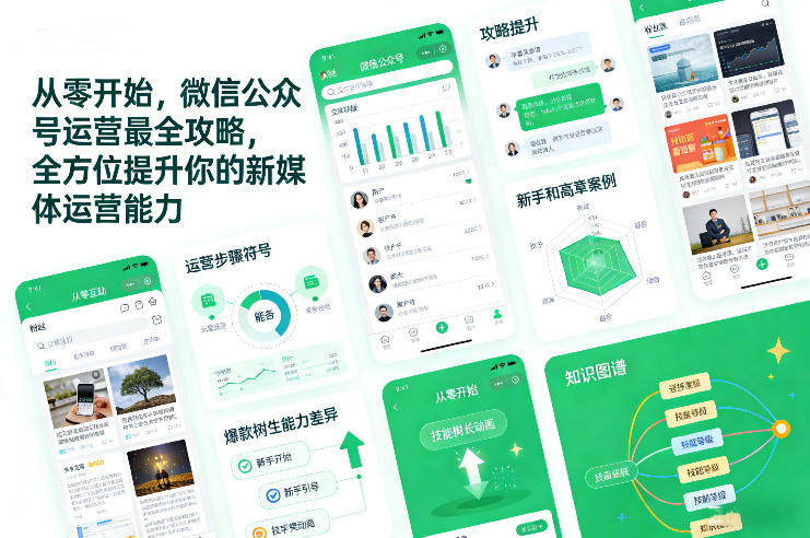 从零开始，微信公众号运营最全攻略，全方位提升你的新媒体运营能力-小鹏项目网