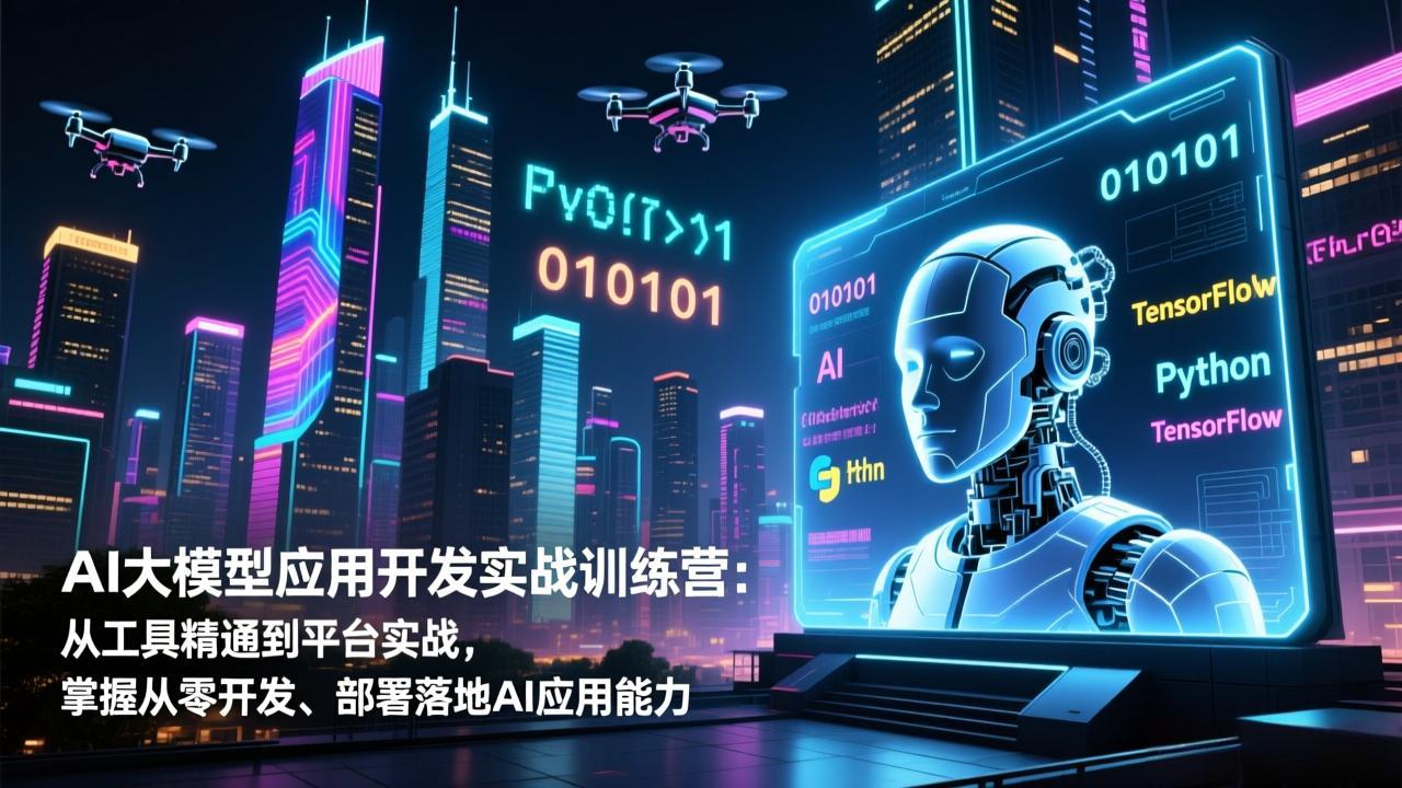 AI大模型应用开发实战训练营：从工具精通到平台实战，掌握从零开发、部署落地AI应用能力-小鹏项目网