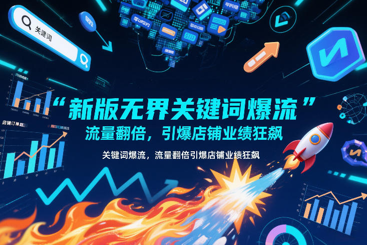 新版无界关键词爆流，流量翻倍，引爆店铺业绩狂飙-小鹏项目网