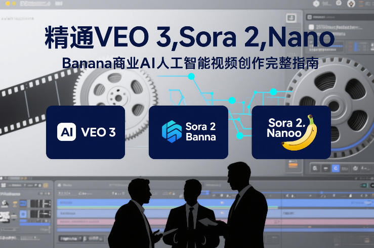 精通VEO 3，Sora 2，Nano Banana商业AI人工智能视频创作完整指南-小鹏项目网