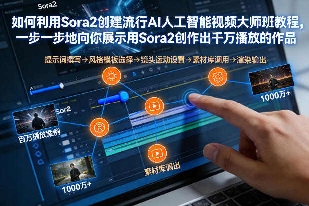 如何利用Sora2创建流行AI人工智能视频大师班，一步一步地向你展示用Sora2创作出千万播放的作品-小鹏项目网