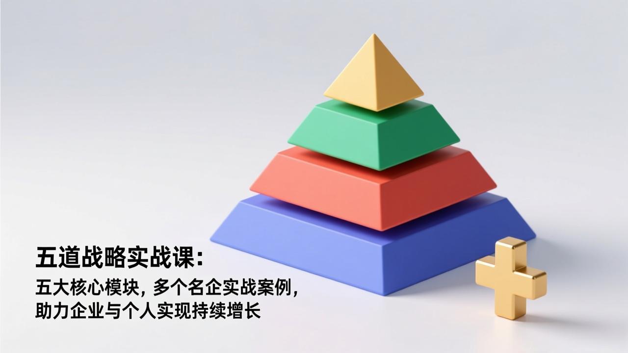 五道战略实战课：五大核心模块，多个名企实战案例，助力企业与个人实现持续增长-小鹏项目网