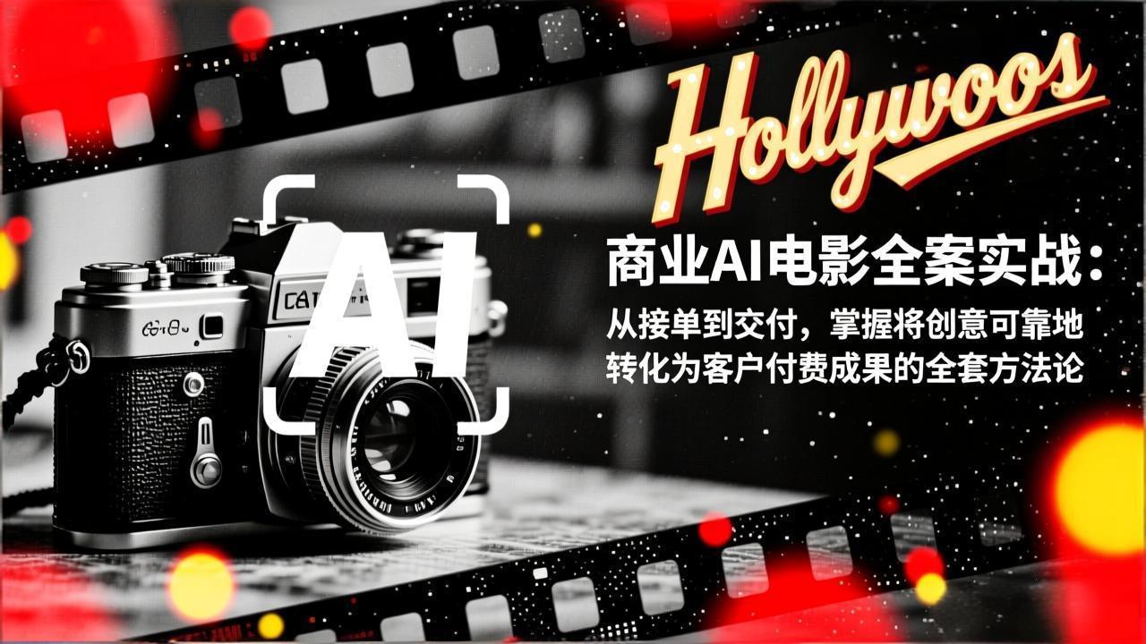 商业AI电影全案实战：从接单到交付，掌握将创意可靠地转化为客户付费成果的全套方法论-小鹏项目网