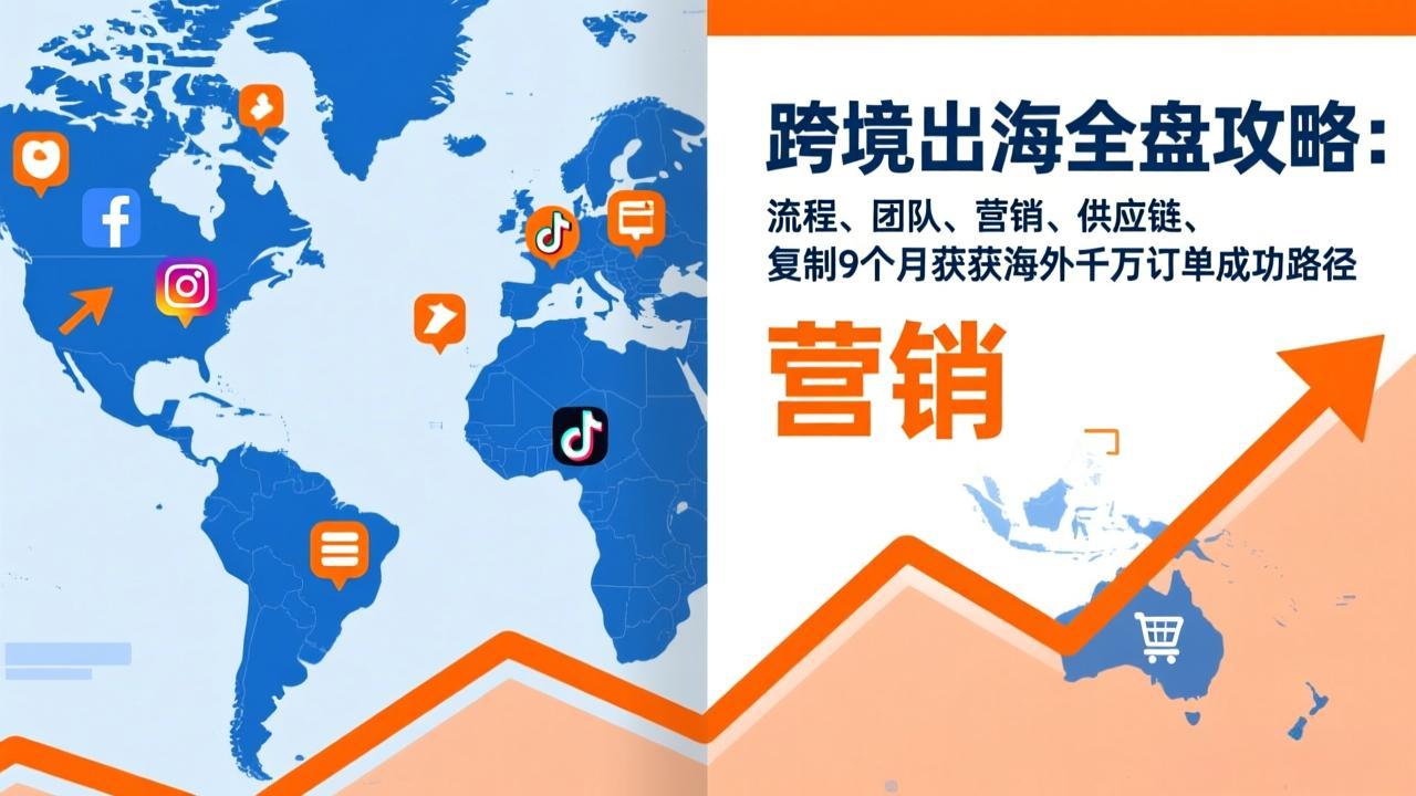 跨境出海全盘攻略：流程，团队，营销，供应链，复制9个月斩获海外千万订单成功路径-小鹏项目网