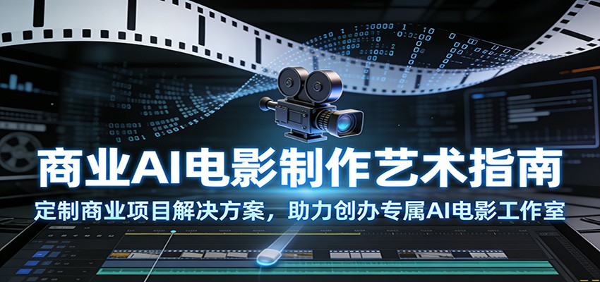 商业AI电影制作艺术指南：定制商业项目解决方案，助力创办专属AI电影工作室-小鹏项目网