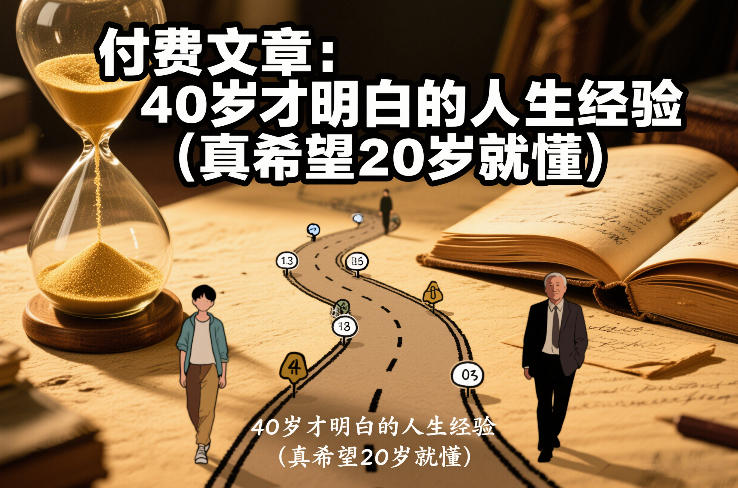 付费文章：40岁才明白的人生经验(真希望20岁就懂)-小鹏项目网