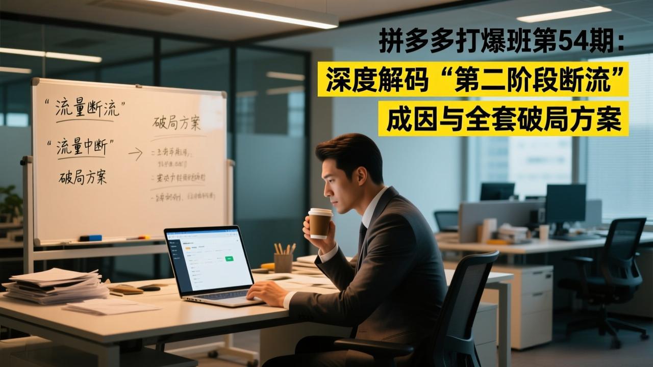 拼多多打爆班第54期：深度解码“第二阶段断流”成因与全套破局方案-小鹏项目网
