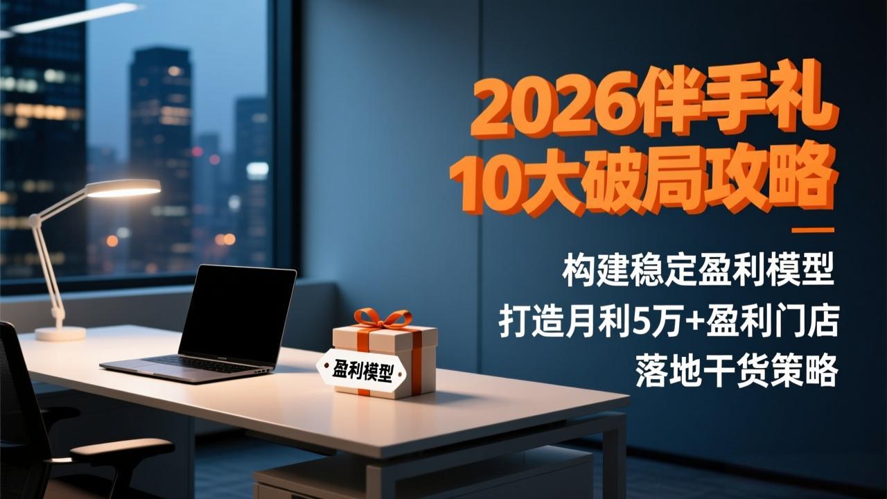2026伴手礼10大破局攻略：构建稳定盈利模型，打造月利5万+盈利门店，落地干货策略-小鹏项目网