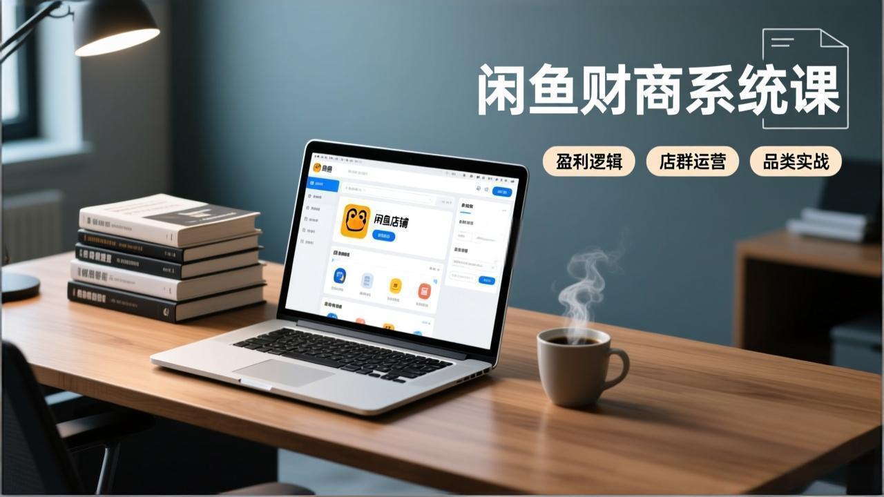 闲鱼财商系统课：从盈利逻辑、店群运营到品类实战，实现稳定月入过万-小鹏项目网