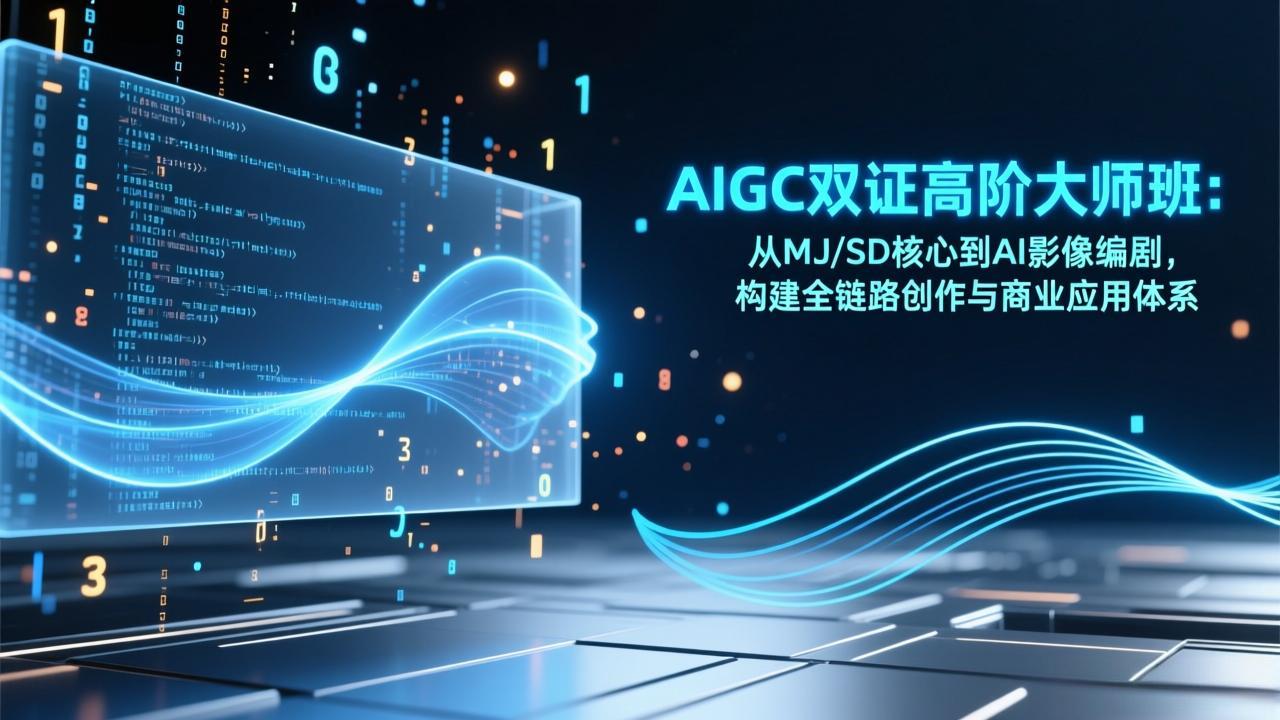 AIGC双证高阶大师班：从MJ/SD核心到AI影像编剧，构建全链路创作与商业应用体系-小鹏项目网