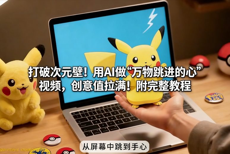 打破次元壁！用AI做【万物跳进手心】视频，创意值拉满！附完整教程-小鹏项目网