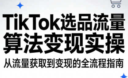 TikTok选品流量算法变现实操-小鹏项目网