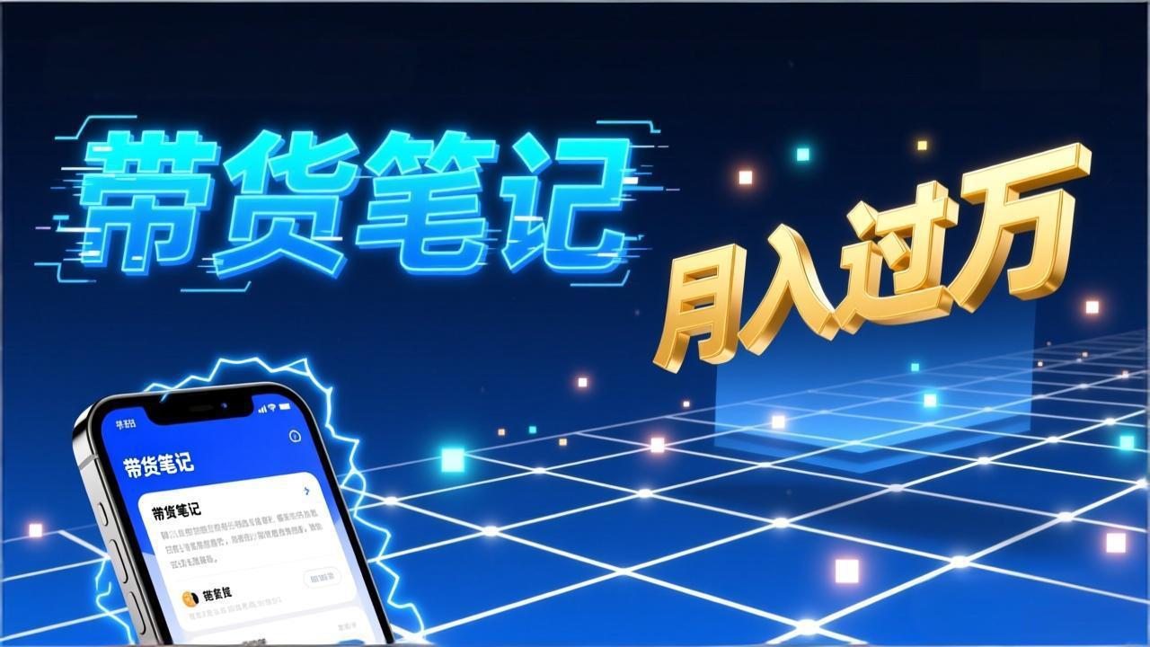 小红书爆款笔记带货实战：拆解封面标题正文全要素，手把手教你单篇笔记带货月入过万-小鹏项目网