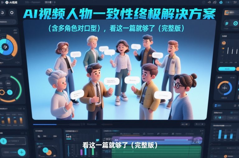 AI视频人物一致性终极解决方案(含多角色对口型)，看这一篇就够了(完整版)-小鹏项目网