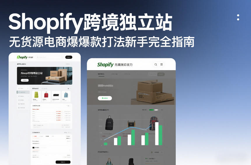 Shopify跨境独立站无货源电商爆款打法新手完全指南-小鹏项目网