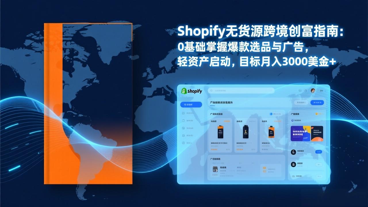 Shopify爆款打法实战：从选品到广告投放，复制爆款模型，驱动独立站月销售额破万刀-小鹏项目网