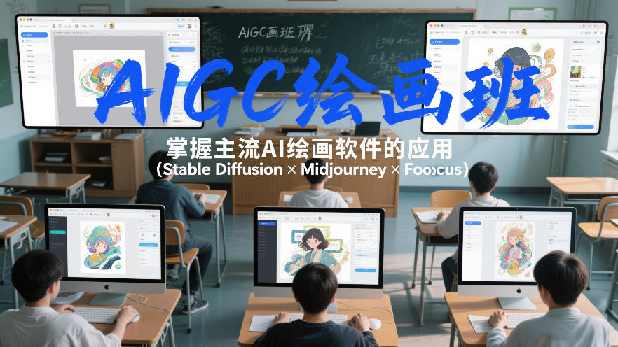 AIGC绘画班，掌握主流Ai绘画软件的应用(Stable Diffusion x Midjourney x Fooocus)-小鹏项目网