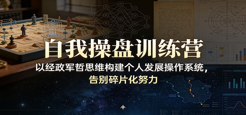 自我操盘训练营：以经政军哲思维构建个人发展操作系统，告别碎片化努力-小鹏项目网