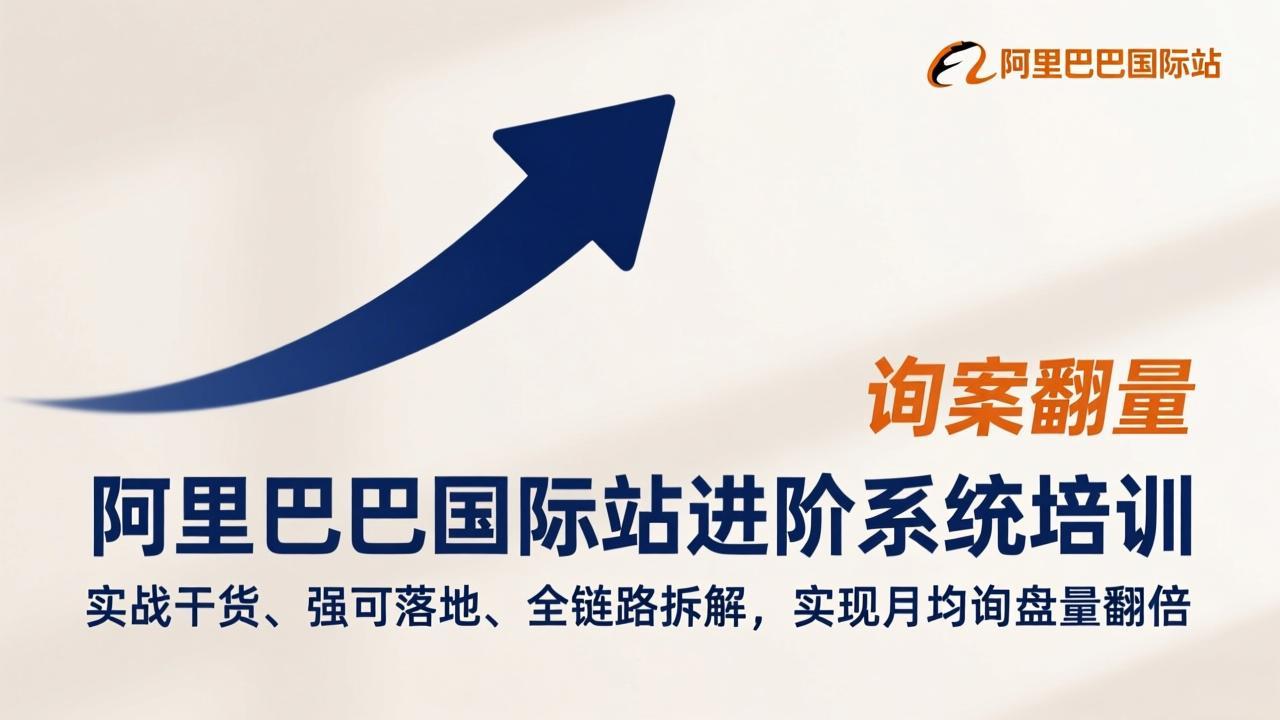 阿里巴巴国际站进阶系统培训，实战干货、强可落地、全链路拆解，实现月均询盘量翻倍-小鹏项目网