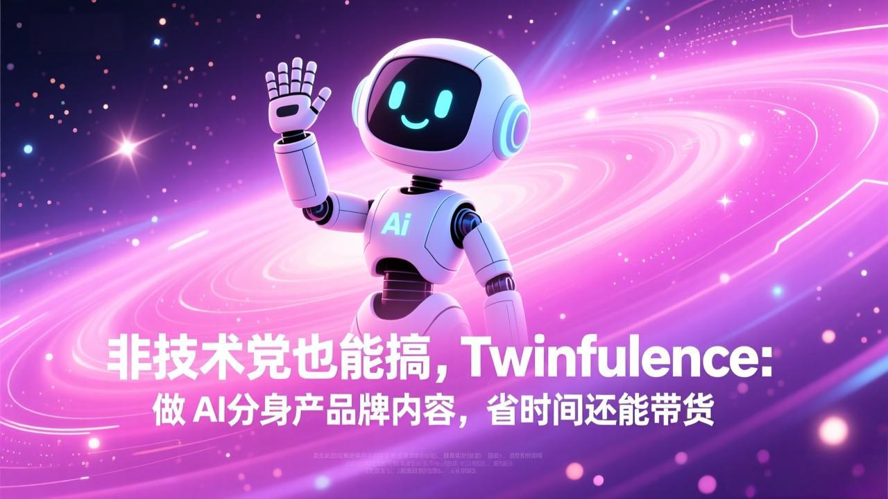 非技术党也能搞!Twinfluence:做 AI 分身产品牌内容,省时间还能带货-小鹏项目网
