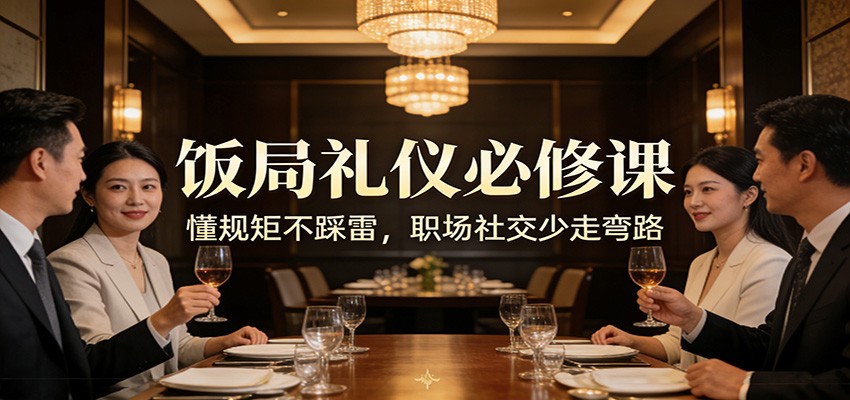 公众号收费文章：《饭局礼仪必修课：懂规矩不踩雷，职场社交少走弯路》-小鹏项目网
