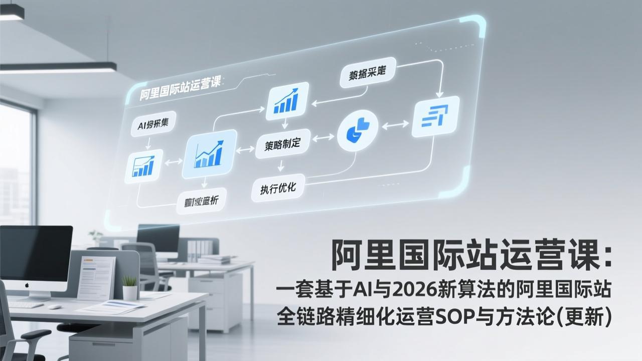阿里国际站运营课：一套基于AI与2026新算法的阿里国际站全链路精细化运营SOP与方法论(更新-小鹏项目网