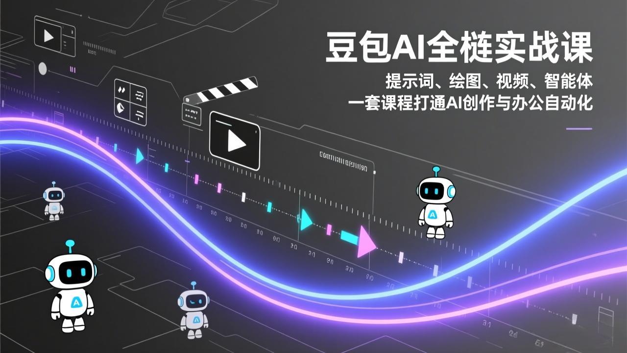 豆包AI全栈实战课：提示词、绘图、视频、智能体，一套课程打通AI创作与办公自动化-小鹏项目网