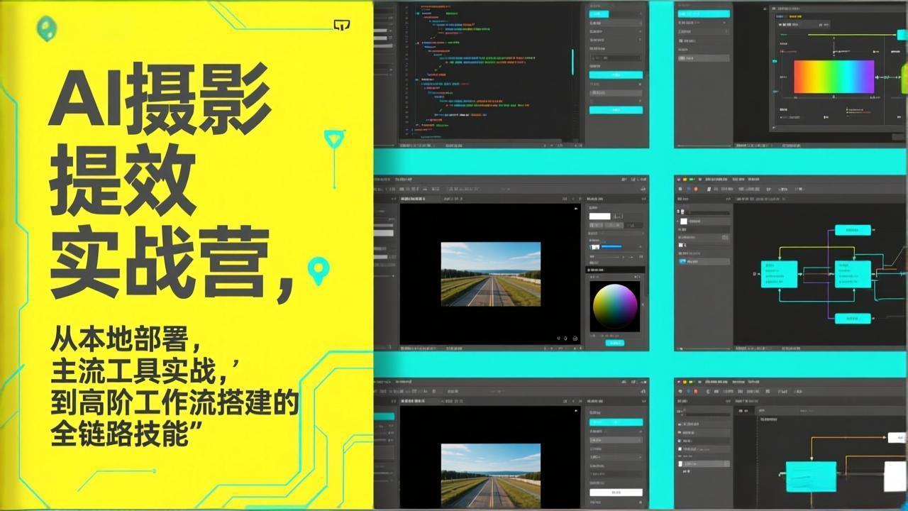 AI+摄影提效实战营，从本地部署，主流工具实战，到高阶工作流搭建的全链路技能-小鹏项目网