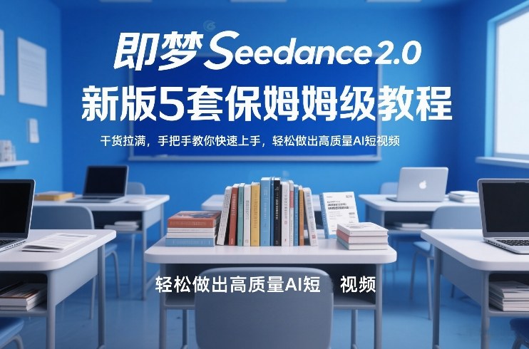 即梦Seedance2.0新版5套保姆级教程，干货拉满，手把手教你快速上手，轻松做出高质量AI短视频-小鹏项目网