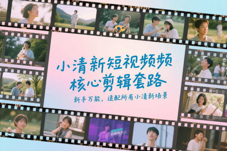 小清新短视频核心剪辑套路，新手万能，适配所有小清新场景-小鹏项目网