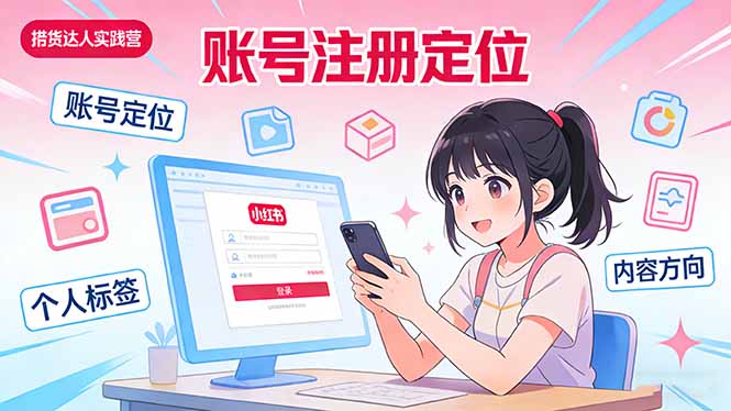小红书带货达人实战营：账号注册定位、内容创作、选品策略、带货技巧、流量运营等-小鹏项目网