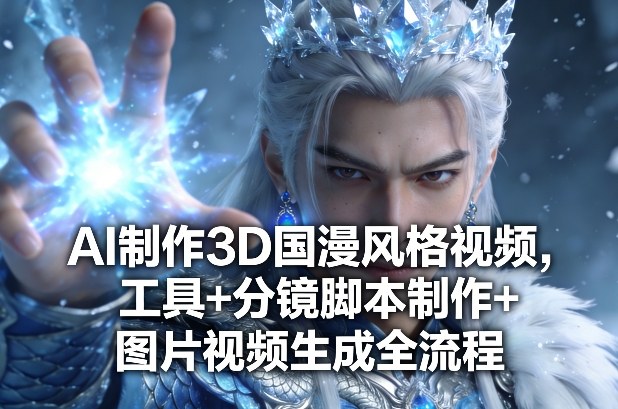 AI制作3D国漫风格视频，工具+分镜脚本制作+图片视频生成全流程-小鹏项目网