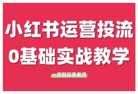 小红书运营投流，小红书广告投放从0到1的实战课，学完即可开始投放(更新26年)-小鹏项目网
