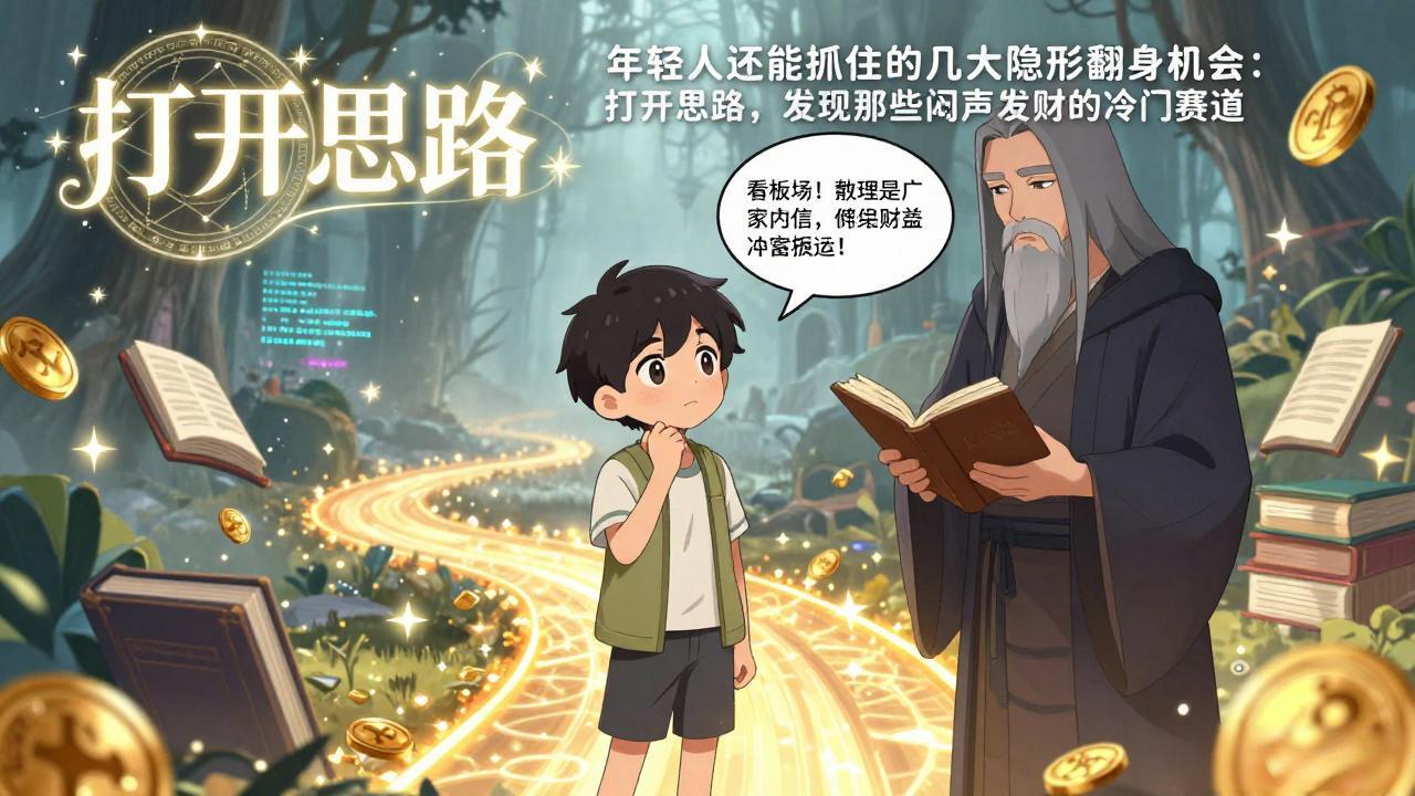 付费文1+2：年轻人还能抓住的几大隐形翻身机会：打开思路，发现那些闷声发财的冷门赛道-小鹏项目网