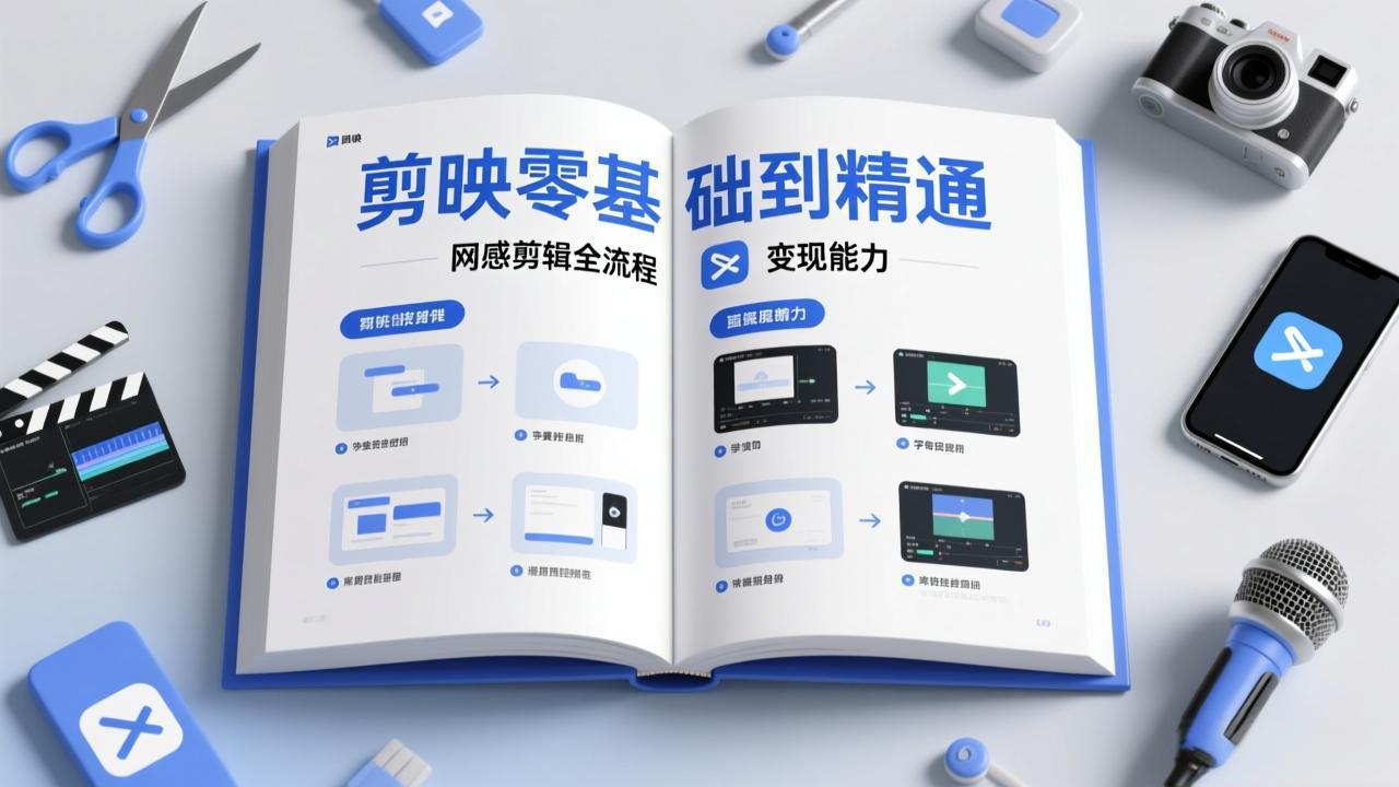 剪映零基础也能快速上手，从入门到精通掌握网感剪辑全流程，掌握能直接变现的剪辑能力-小鹏项目网