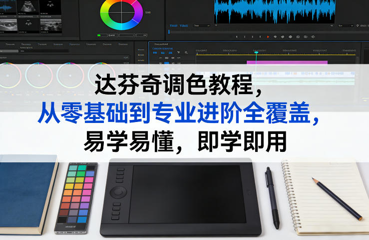 达芬奇调色教程，从零基础到专业进阶全覆盖，易学易懂，即学即用-小鹏项目网
