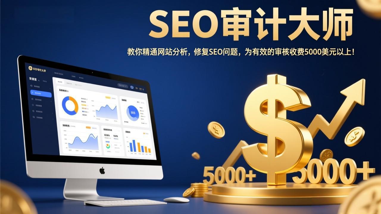 SEO审计大师：教你精通网站分析，修复SEO问题，为有效的审核收费5000美元以上！-小鹏项目网