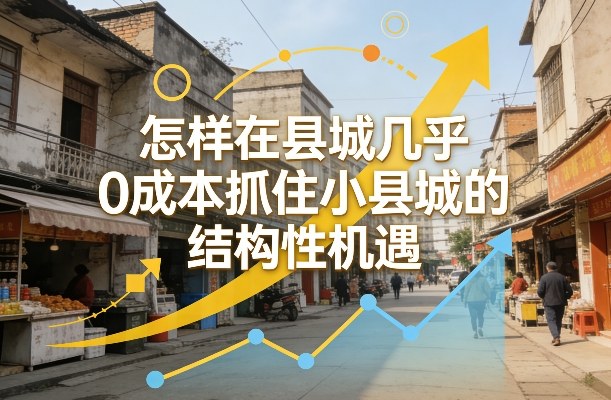 付费文章：怎样在县城几乎0成本抓住小县城的结构性机遇-小鹏项目网