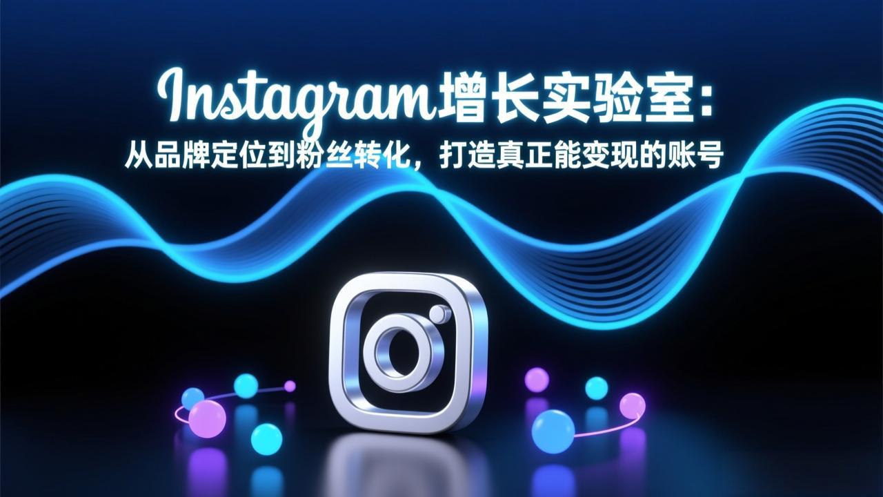Instagram增长实验室：从品牌定位到粉丝转化，打造真正能变现的账号-小鹏项目网