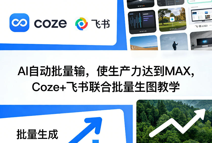 AI自动批量输，使生产力达到MAX，Coze+飞书联合批量生图教学-小鹏项目网
