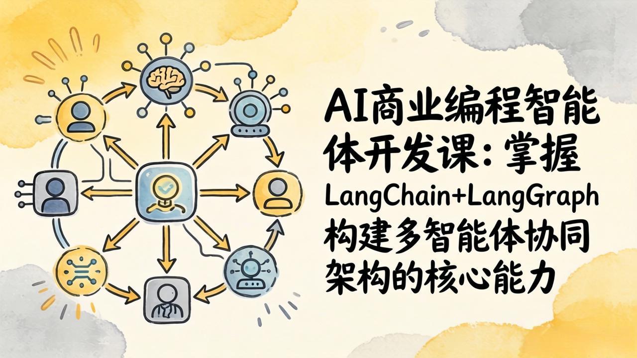 AI商业编程智能体开发课：掌握LangChain+LangGraph构建多智能体协同架构的核心能力-小鹏项目网