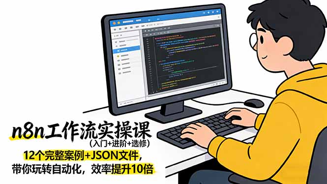 n8n工作流实操课(入门+进阶+选修-小鹏项目网